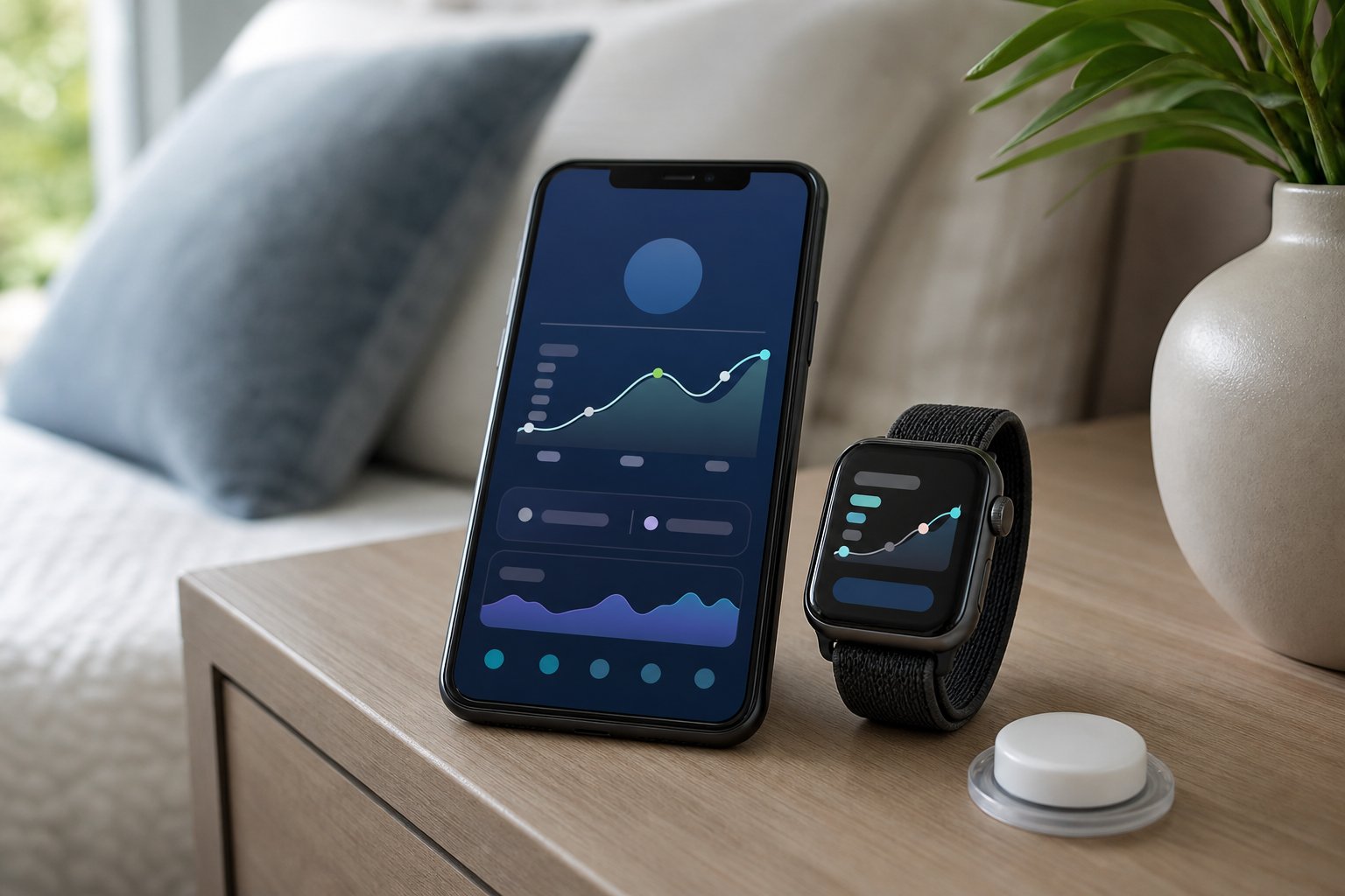 Phone, smartwatch and wearable sensor technology